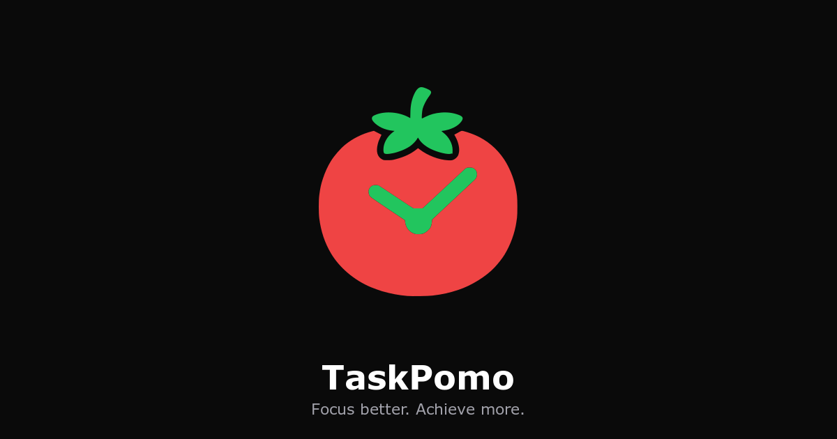Taskmo Competitors TaskPomo - Master Your Productivity with Pomodoro Timer | TaskPomo
